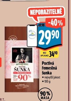 Poctivá řemeslná šunka