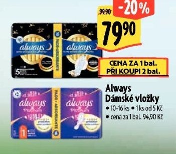 Always Dámské vložky