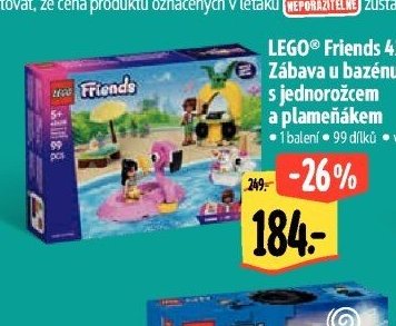 LEGO Friends 42658 Zábava u bazénu s jednorožcem a plameňákem