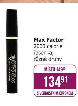 Max Factor 2000 calorie