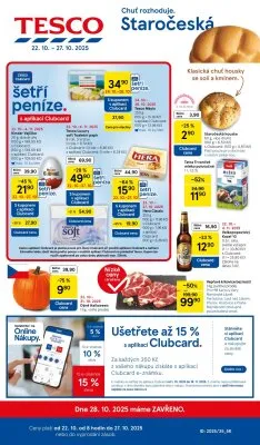 akční leták Tesco 22.10.2025-27.10.2025