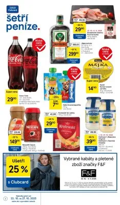 akční leták Tesco 22.10.2025-27.10.2025