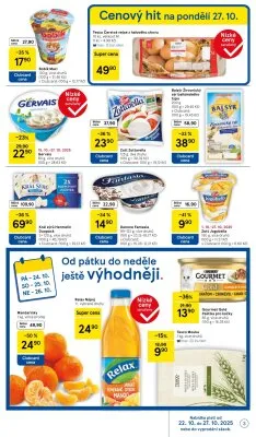 akční leták Tesco 22.10.2025-27.10.2025