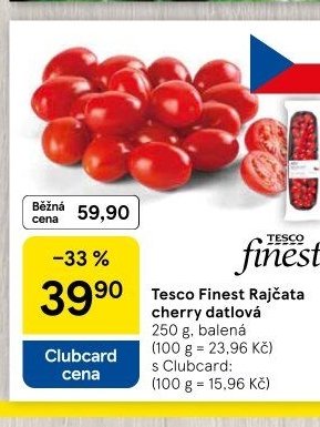Tesco Finest Rajčata cherry datlová