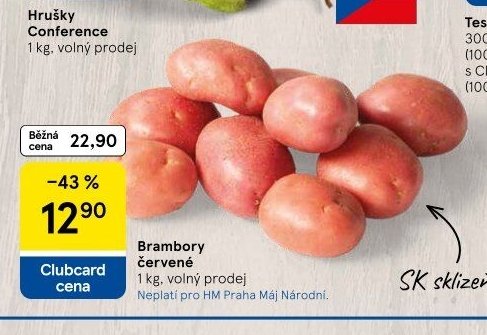 Brambory červené