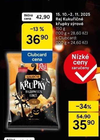 Rej Kukuřičné křupky sýrové