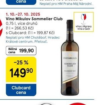 Víno Mikulov Sommelier Club