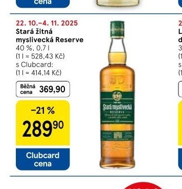 Stará žitná myslivecká Reserve
