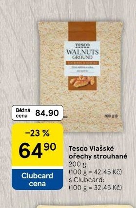 Tesco Vlašské ořechy strouhané 200 g