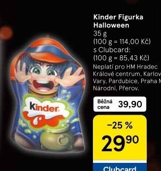 Čokoládová figurka Kinder