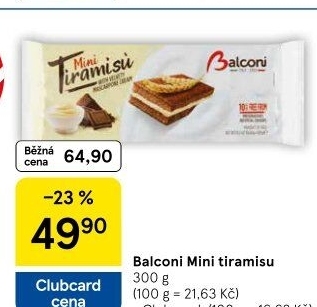 Dezert mini Tiramisu Balconi