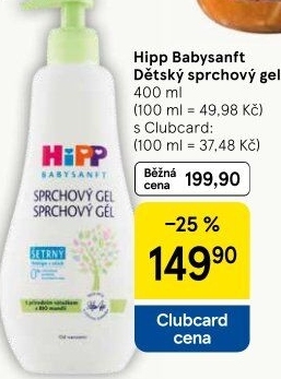 Gel mycí dětský Baby Sanft Hipp