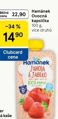 Kapsička ovocná 100% Hamánek