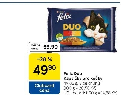Kapsičky pro kočky Duo Felix Purina