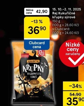 Křupky kukuřičné ochucené bez lepku Pan Křupka Rej