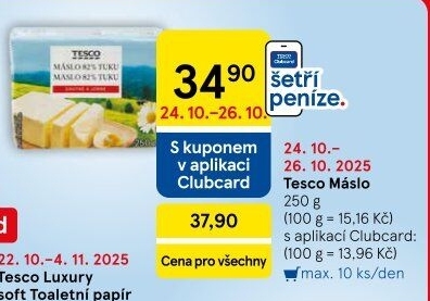 Máslo Tesco