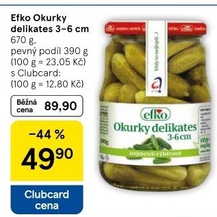 Okurky delikates Efko