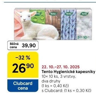 Papírové kapesníčky 3vrstvé Tento