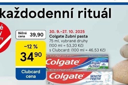 Pasty na zuby Colgate