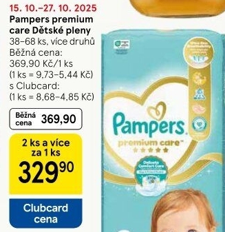 Pleny dětské Pampers Premium Care