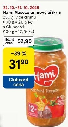 Příkrm masozeleninový Hami