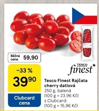 Rajčata cherry Tesco Finest