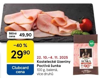 Šunka poctivá Kostelecké uzeniny