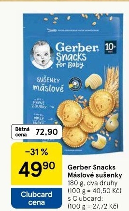 Sušenky dětské Gerber Snack for Baby