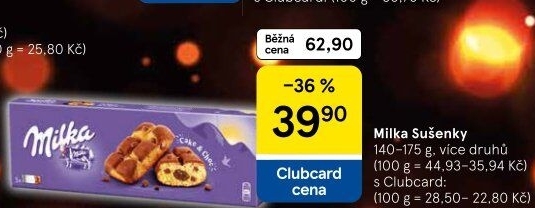 Sušenky Milka