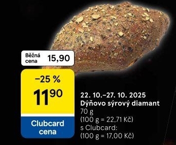 Sýrový diamant s dýní