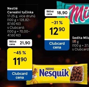 Tyčinka cereální Nestlé