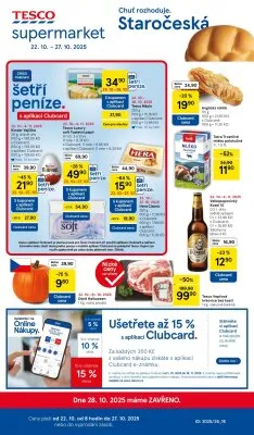 akční leták Tesco 22.10.2025-27.10.2025