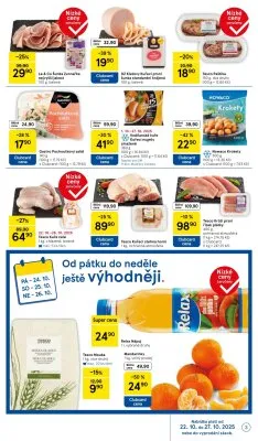 akční leták Tesco 22.10.2025-27.10.2025