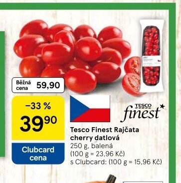 Tesco Finest Rajčata cherry datlová