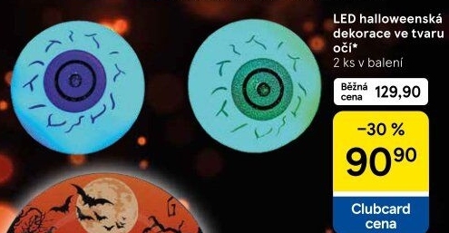 Halloween svítící LED dekorace