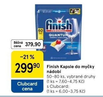 Kapsle do myčky Finish