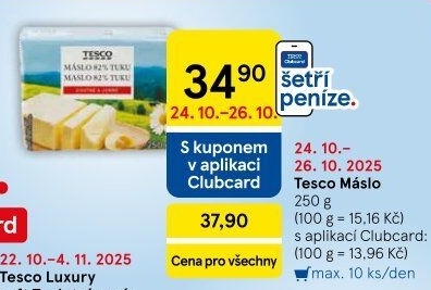 Máslo Tesco