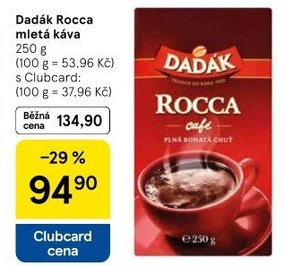 Mletá káva Rocca cafe Dadák
