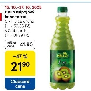 Nápojový koncentrát Hello