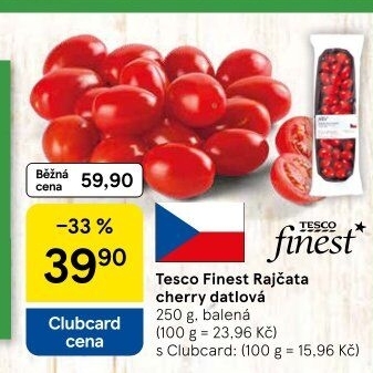 Rajčata cherry Tesco Finest