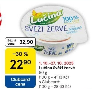 Svěží žervé Creamy Lučina