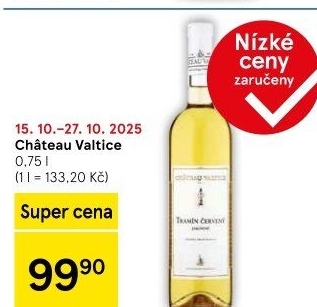 Vína Chateau Valtice