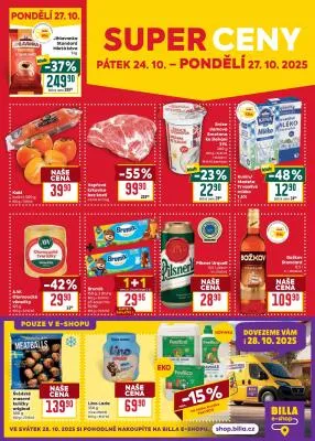 akční leták BILLA 22.10.2025-28.10.2025