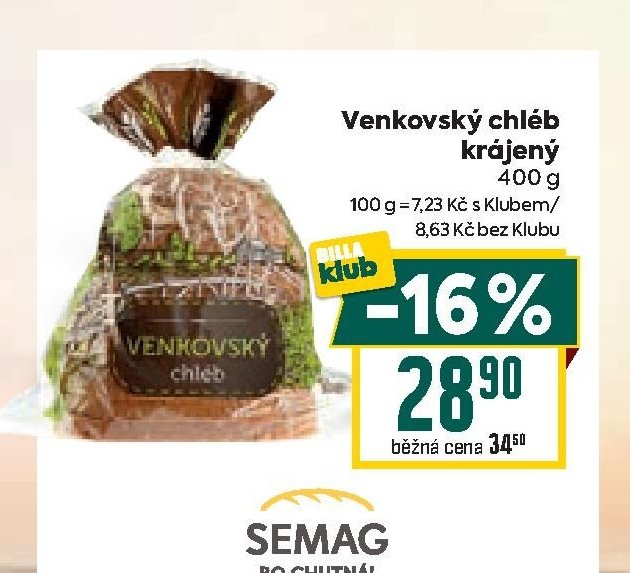 Venkovský chléb krájený