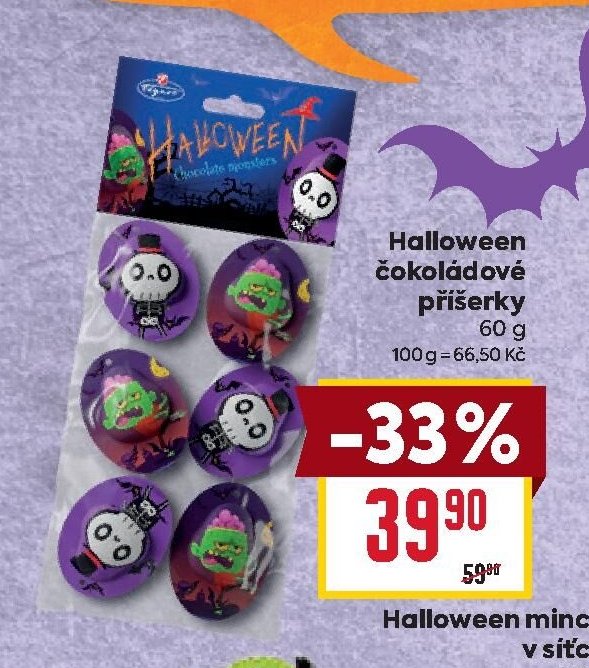 Halloween čokoládové příšerky 60 g