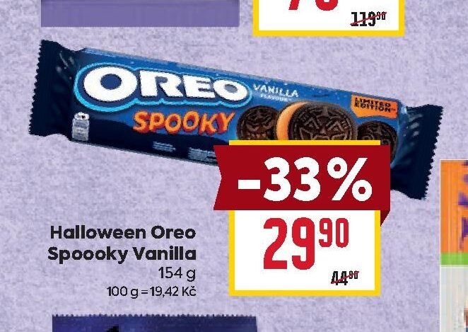 Halloween Oreo Spoooky Vanilla 154 g