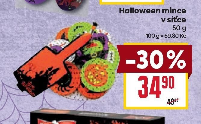 Halloween mince v síťce 50 g