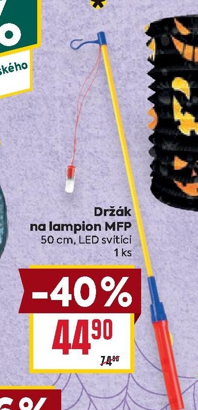 Držák na lampion MFP 50 cm, LED svítící