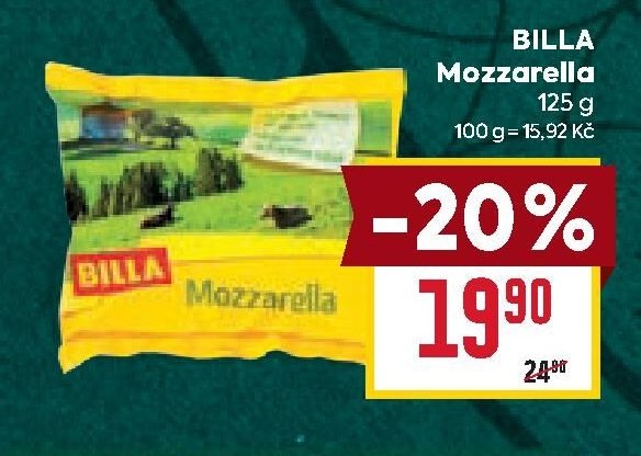 BILLA Mozzarella 125 g