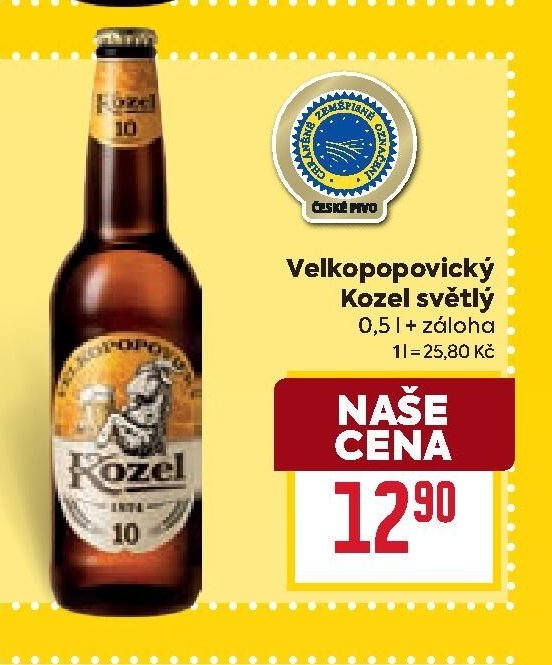 Velkopopovický Kozel světlý